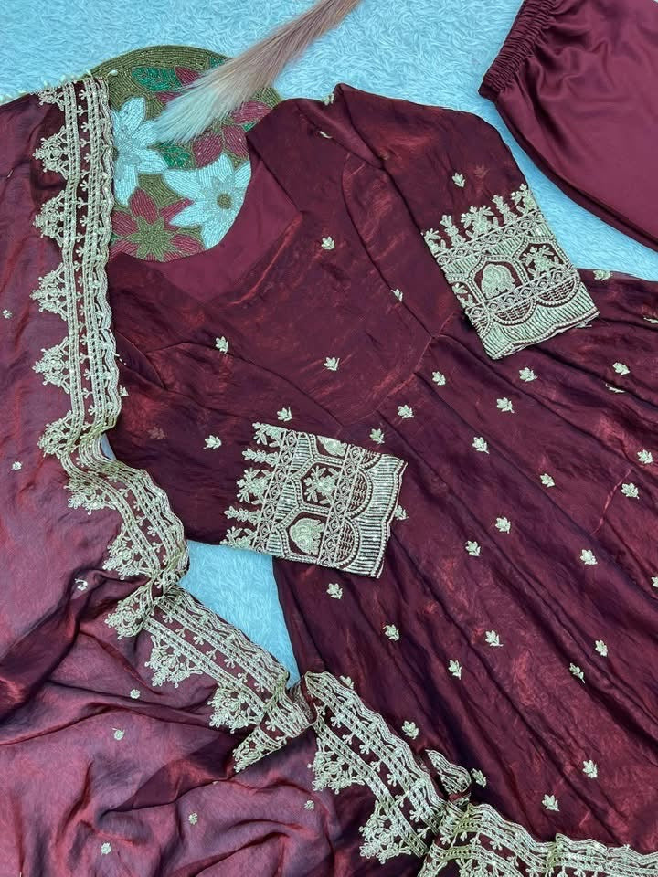 P3444 Fendy Silk Gown