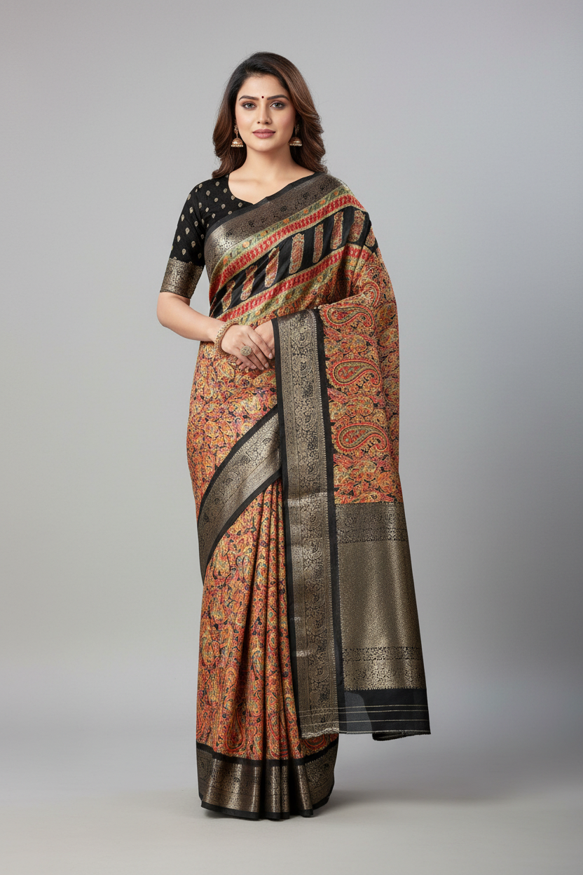 P5383 Soft Georgette Silk Saree