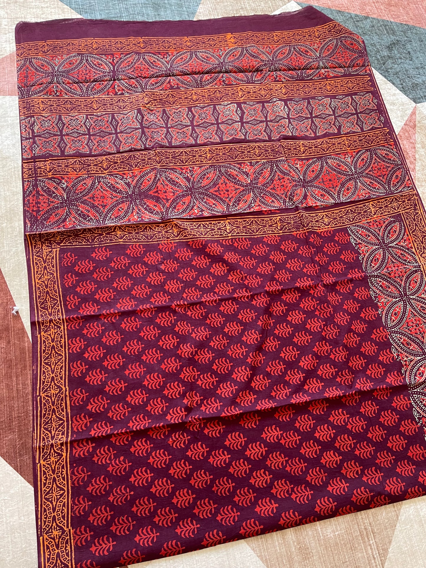 Q21 Cotton Block Print Saree