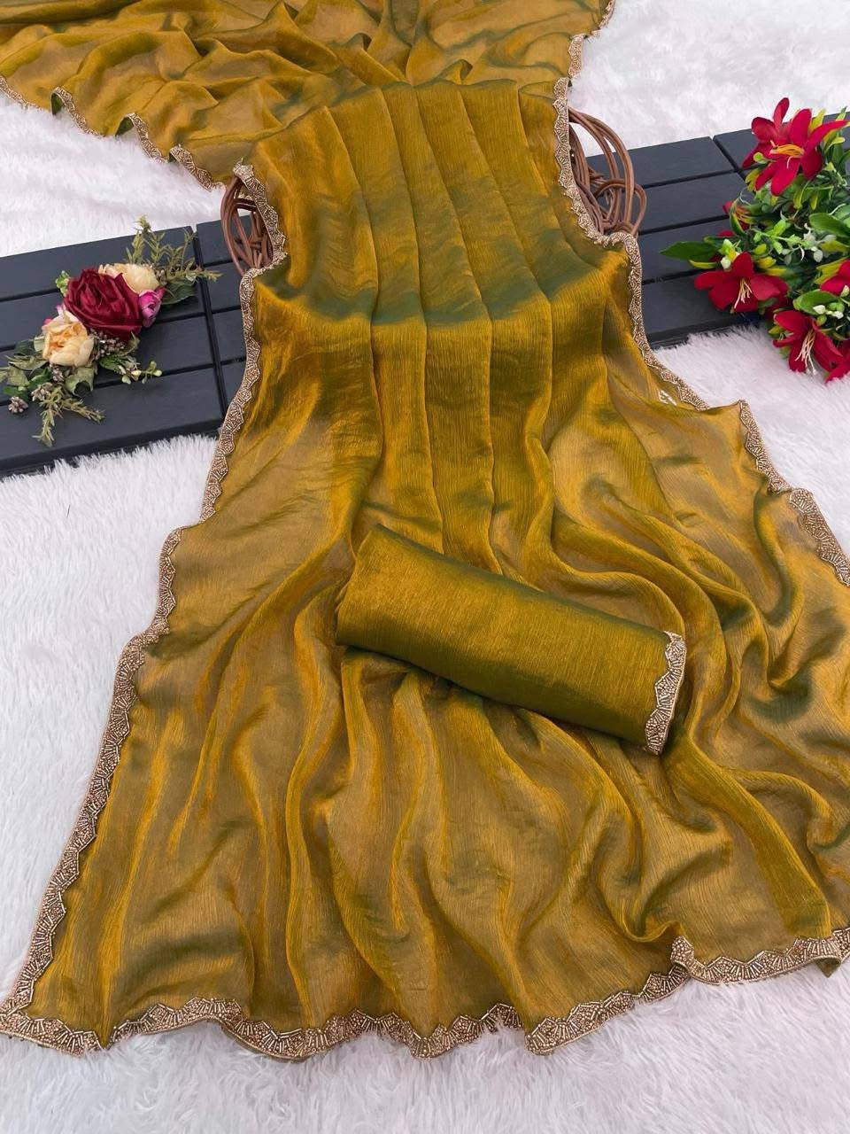 P2562 Fendy Chiffon Saree