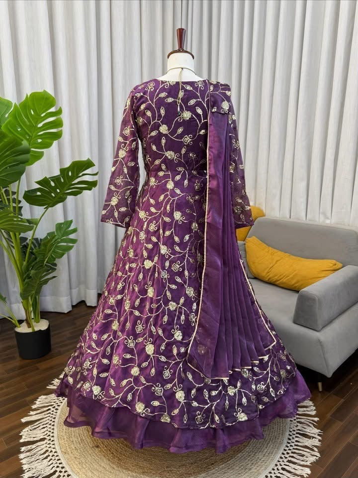 P4623 Fendy Satin Gown Dress