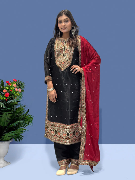 P2951 Fendy Silk Salwar Kameez Suit