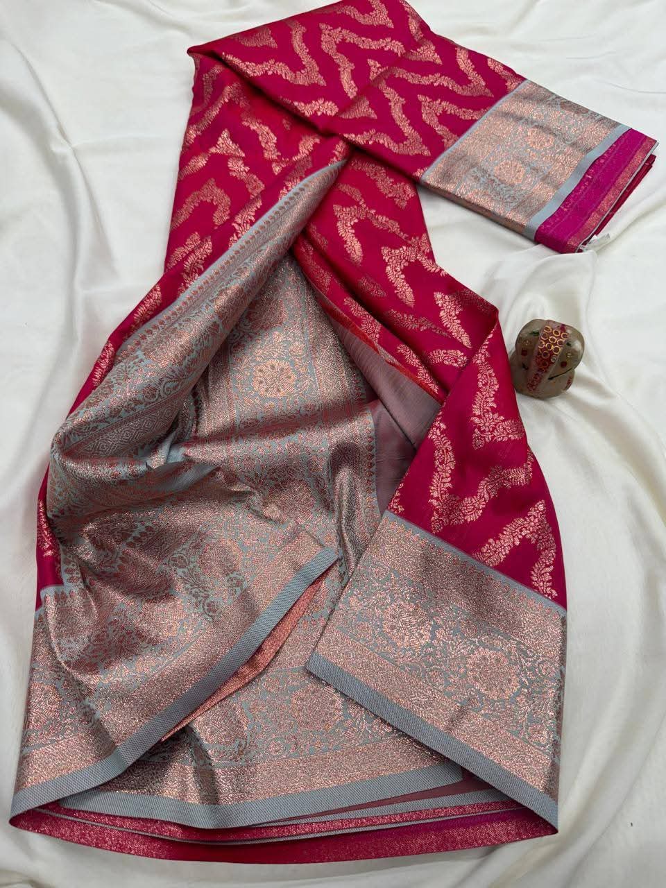 P5082 Semi Kanjivaram Saree