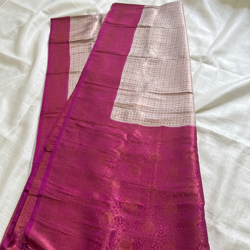 Q33 Soft Silk Katan Brocade Saree