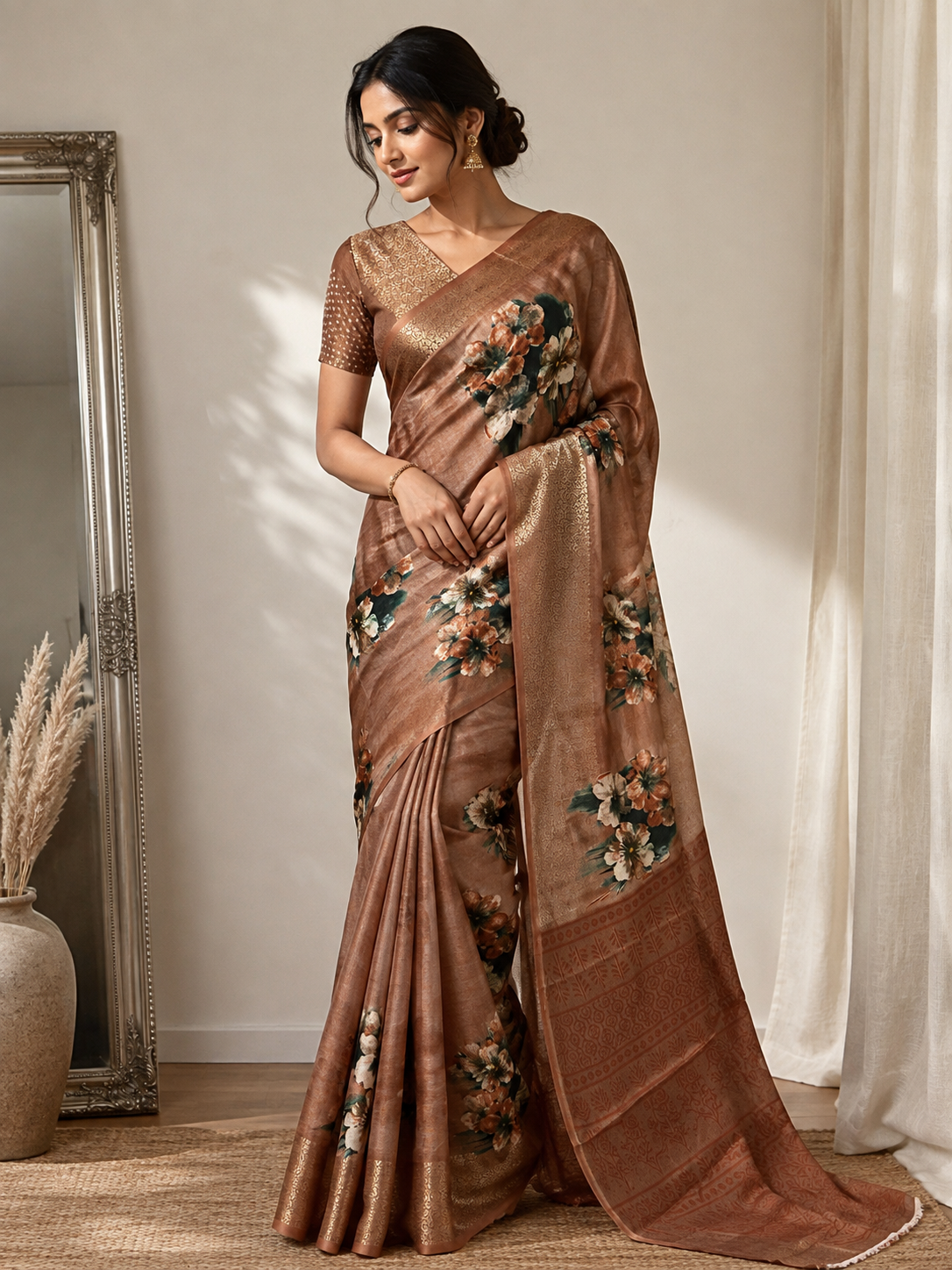 P6318 Soft Crepe Silk Saree
