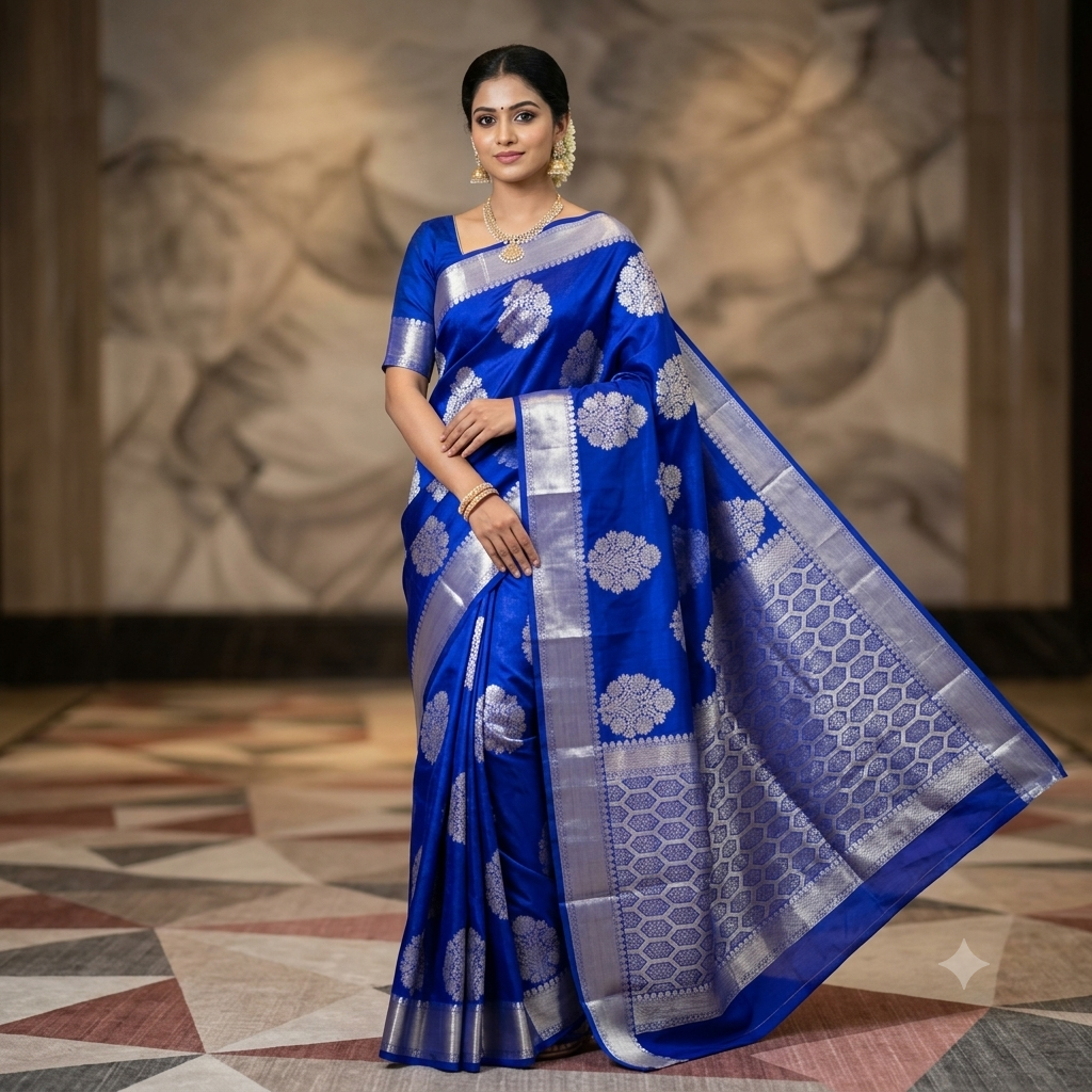 P6140 Banarasi Kora Semi Silk