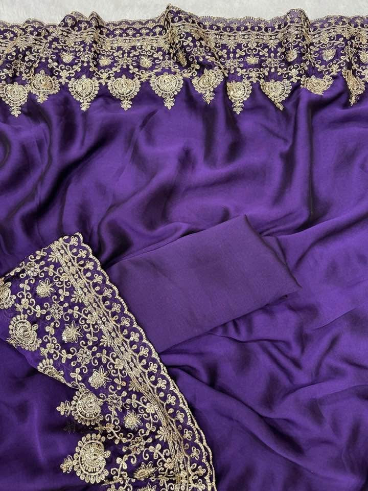 P5494 Rangoli Silk Embroidered Saree