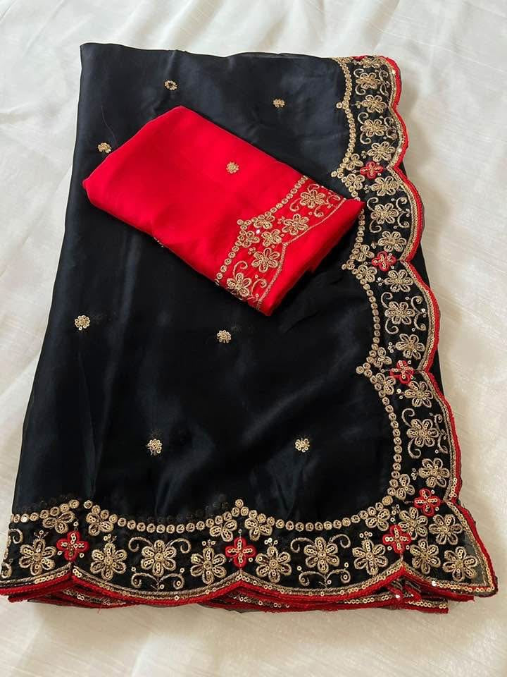 P4988 Rangoli Silk Georgette Saree