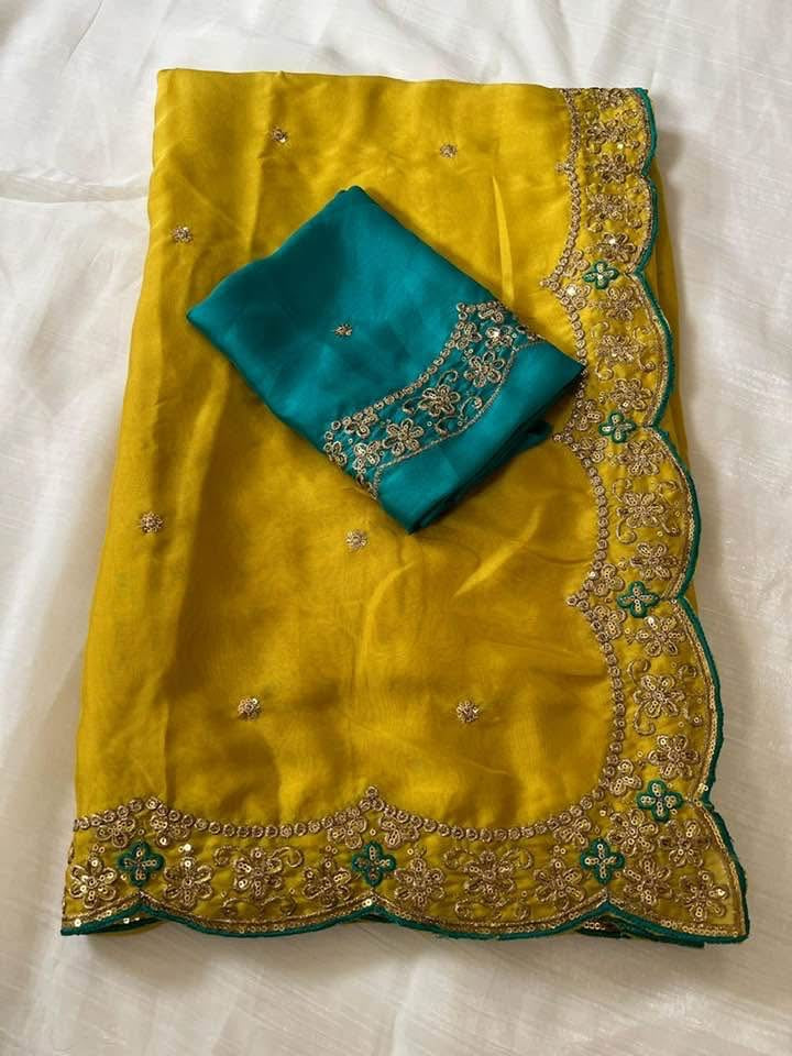 P4988 Rangoli Silk Georgette Saree