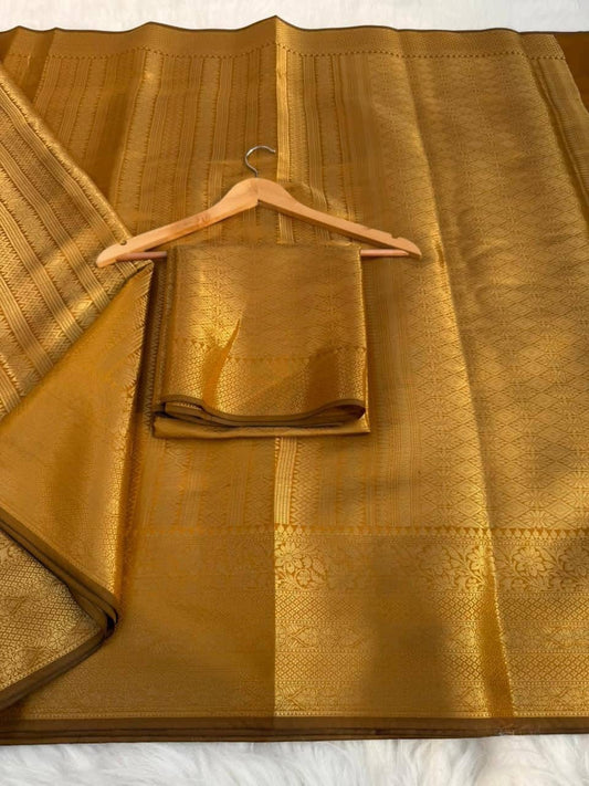 P4490 Kanjivaram Brocade Saree