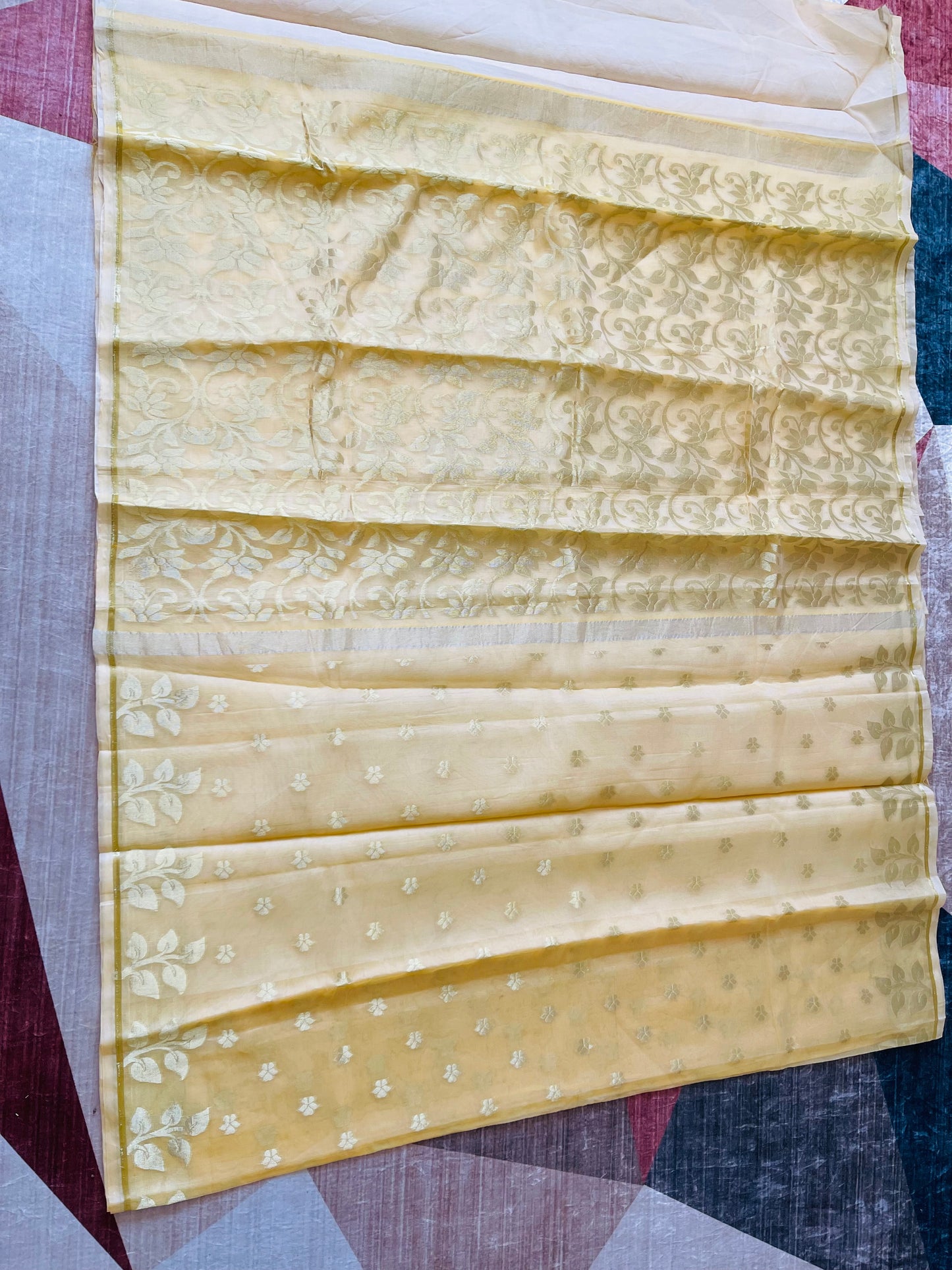 Q20 Indian Jamdani Saree