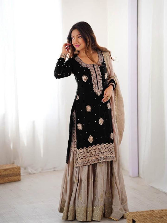 P4586 Chinon Sharara Suit