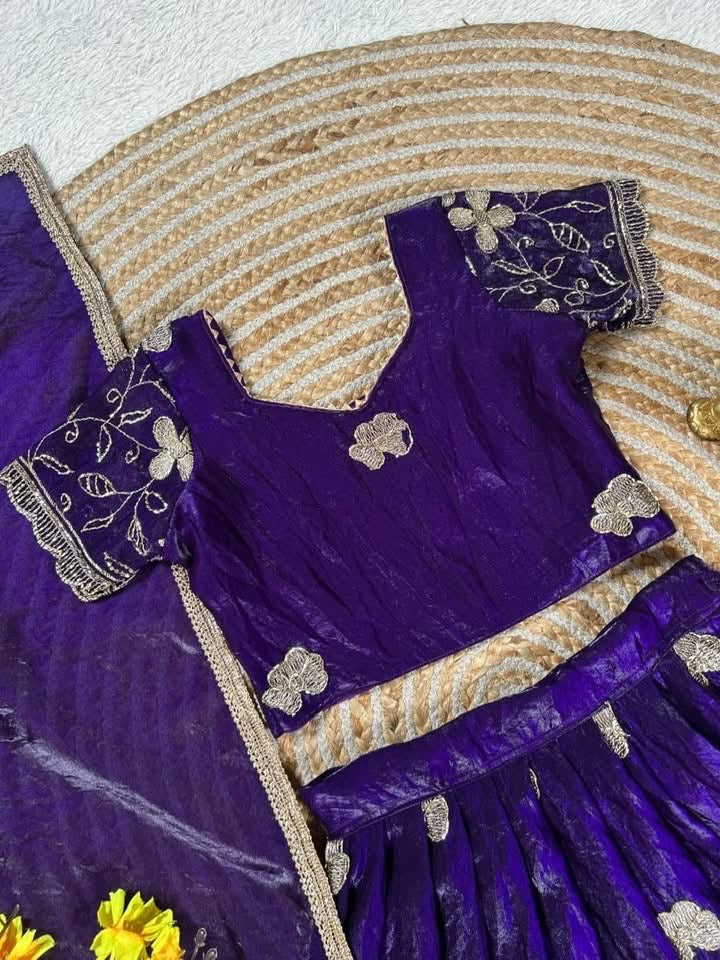 P4990 Fendy Silk Kids Lehenga