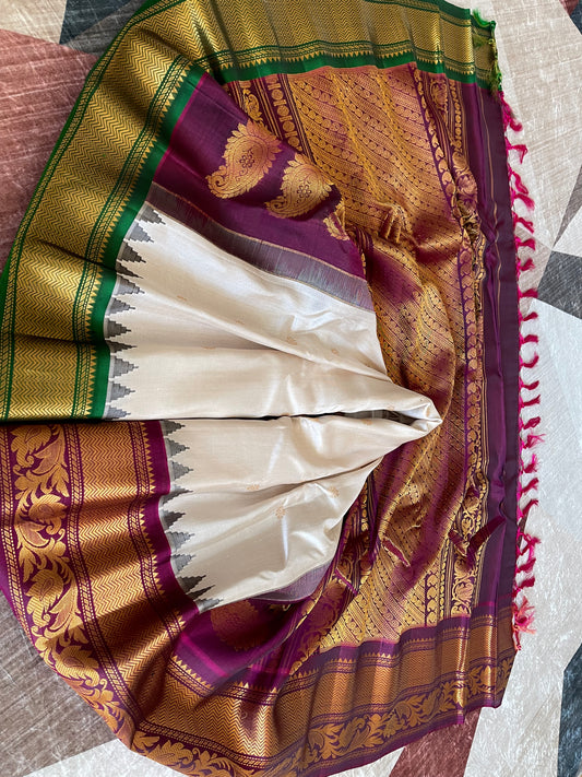 Q23 Pure Silk Handloom Gadwal Saree