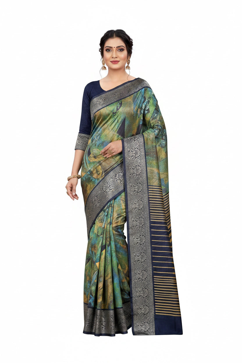 P5604 Crepe Georgette Saree