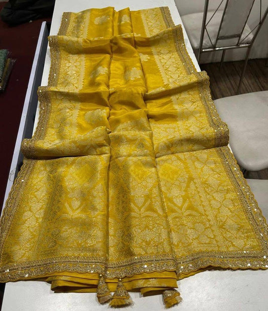 P3961 Khaddi Silk Benarasi Saree