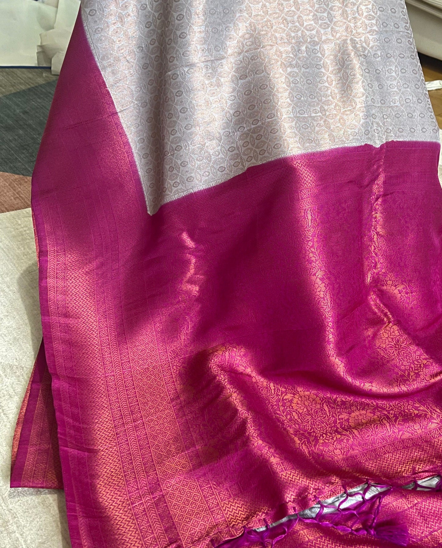 Q33 Soft Silk Katan Brocade Saree