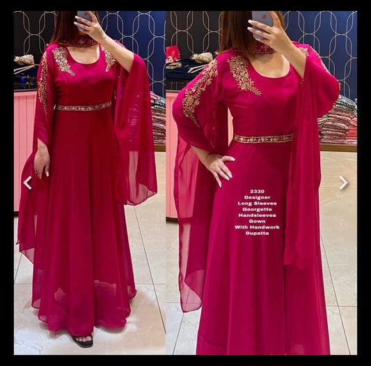 Q5 Georgette Gown Dress