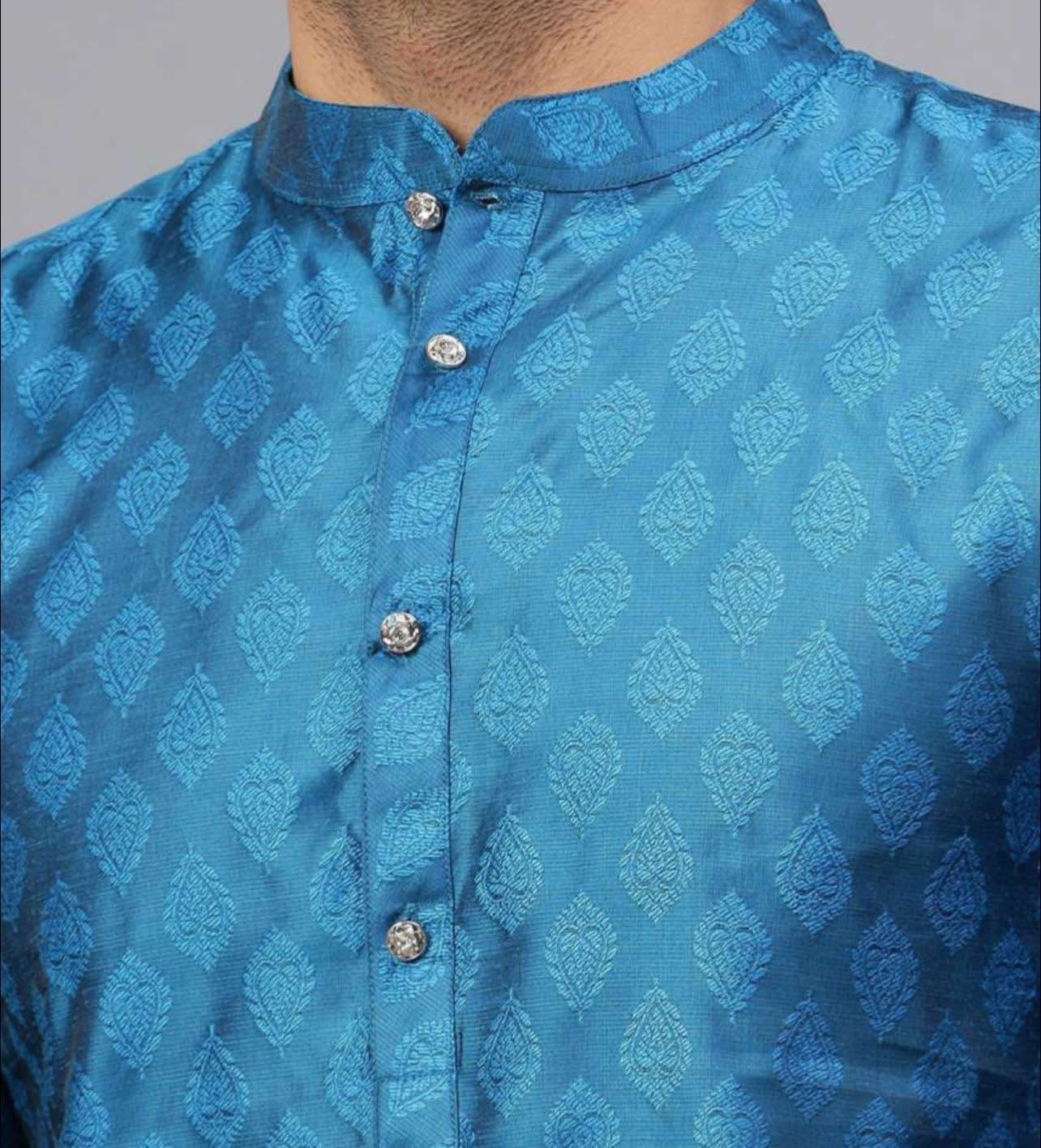 Q11 Jacquard Mens Kurta Pant Set