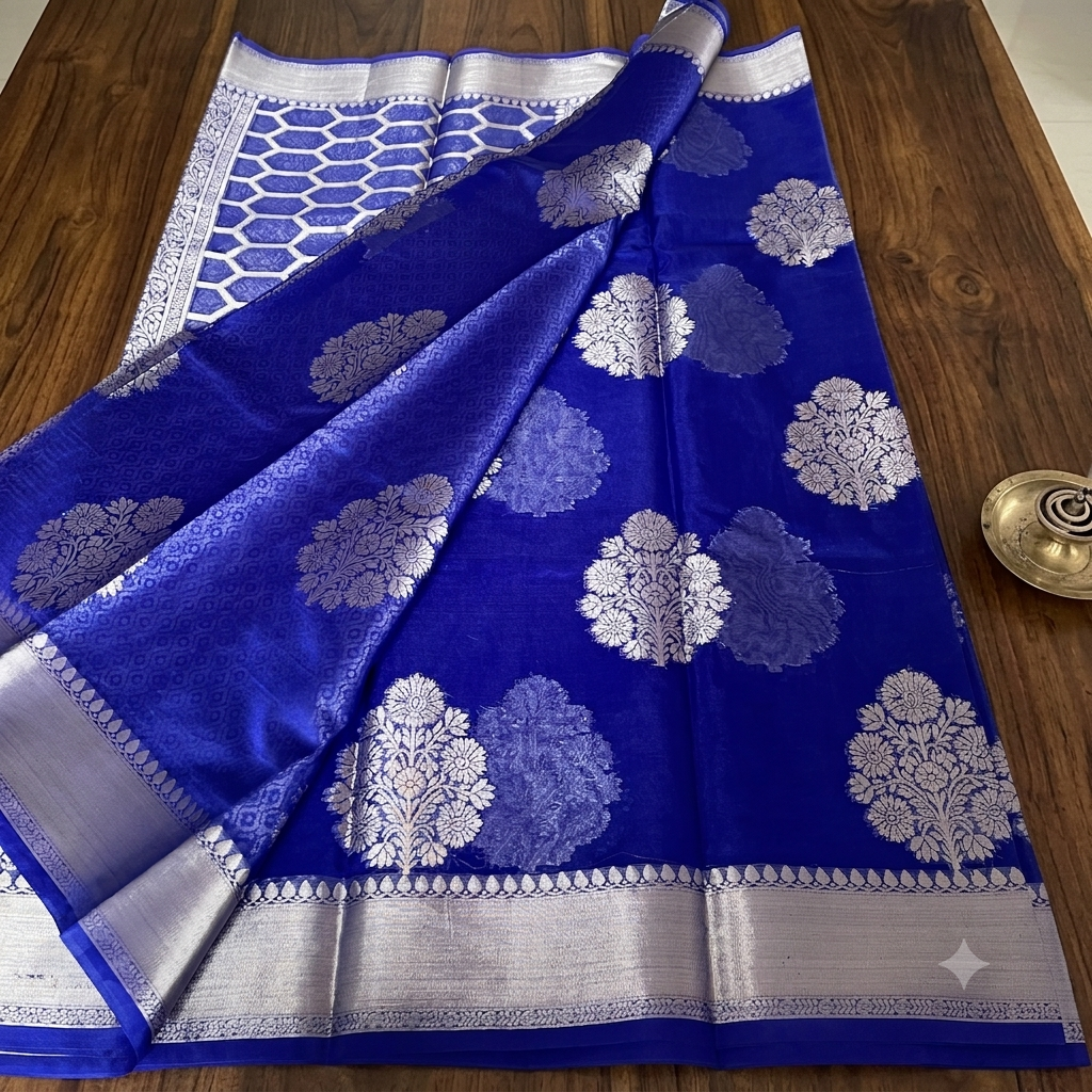 P6140 Banarasi Kora Semi Silk