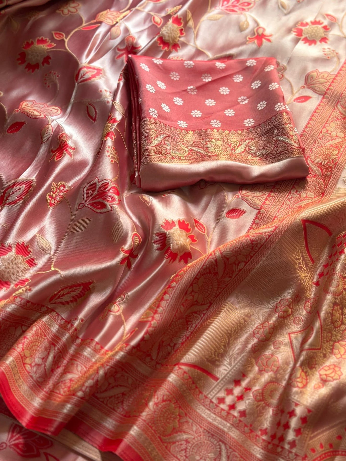 P3390 Satin Silk Saree
