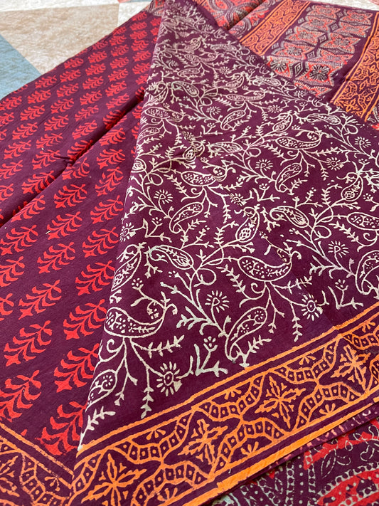 Q21 Cotton Block Print Saree
