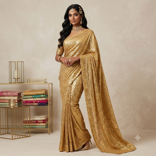 Q28 Sequins Party Saree