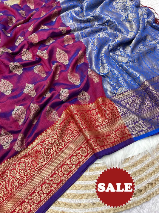 Soft Silk Duel Tone Saree