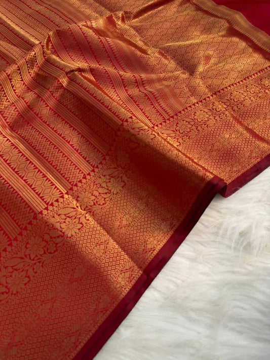 P4490 Kanjivaram Brocade Saree