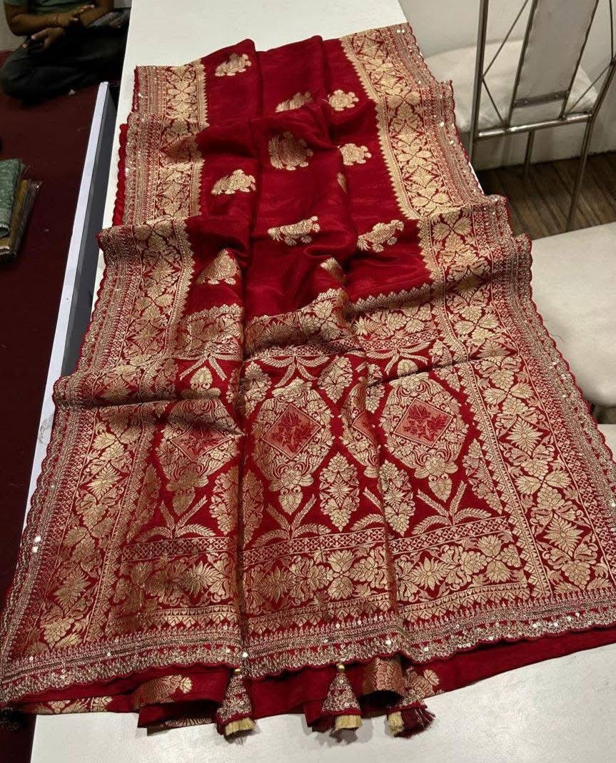 P3961 Khaddi Silk Benarasi Saree