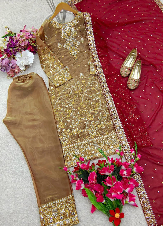 P3003 Jimmy-chu Silk Salwar Kameez Suit