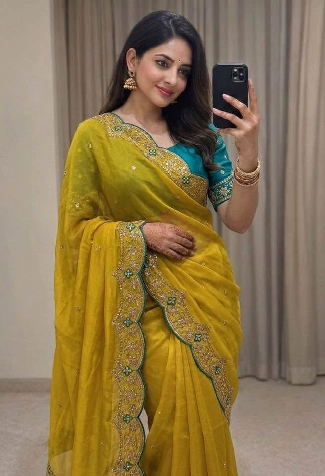 P4988 Rangoli Silk Georgette Saree