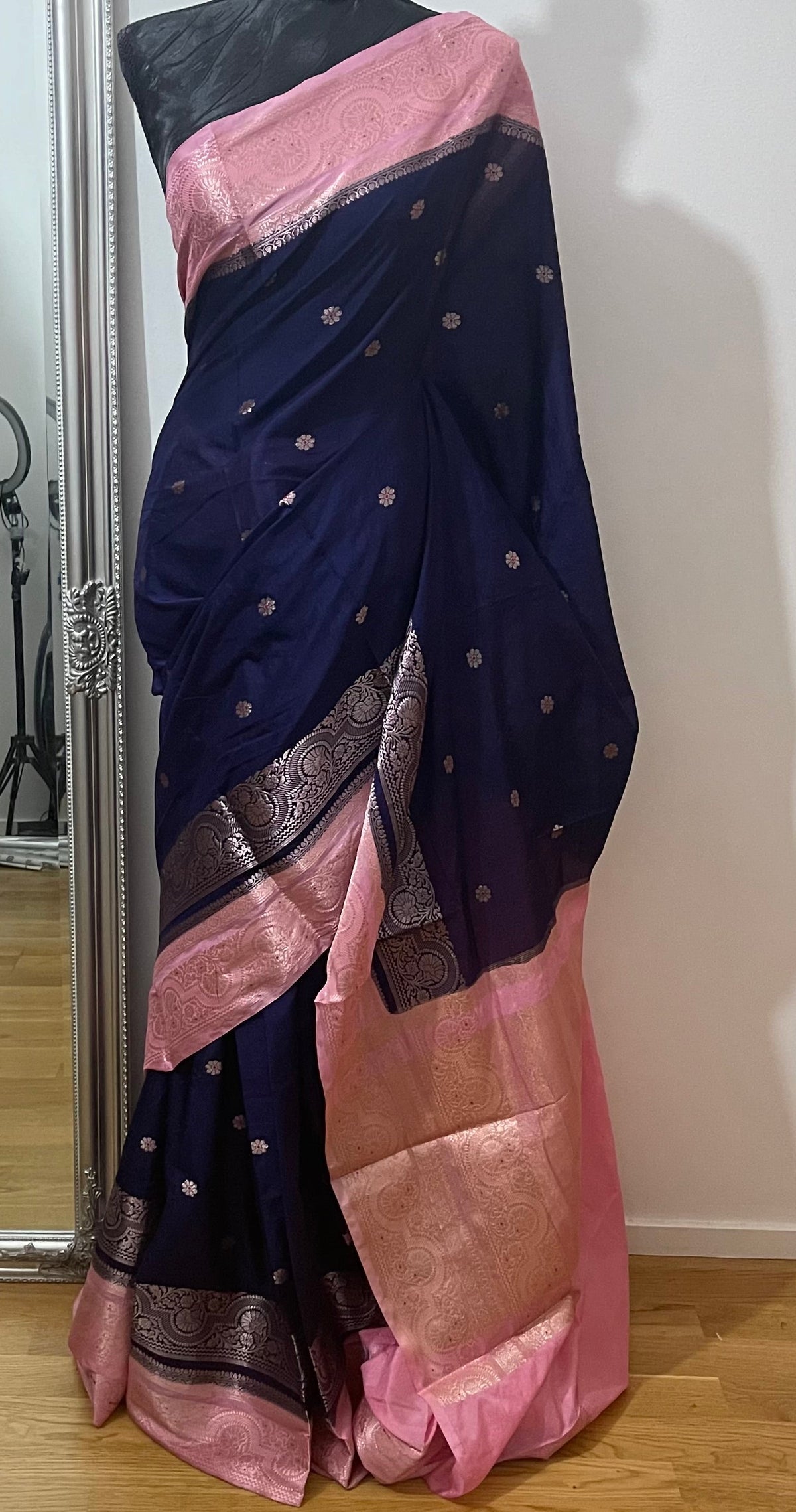 P6187 Mango Silk Banarasi Saree