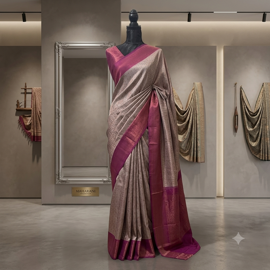 Q33 Soft Silk Katan Brocade Saree