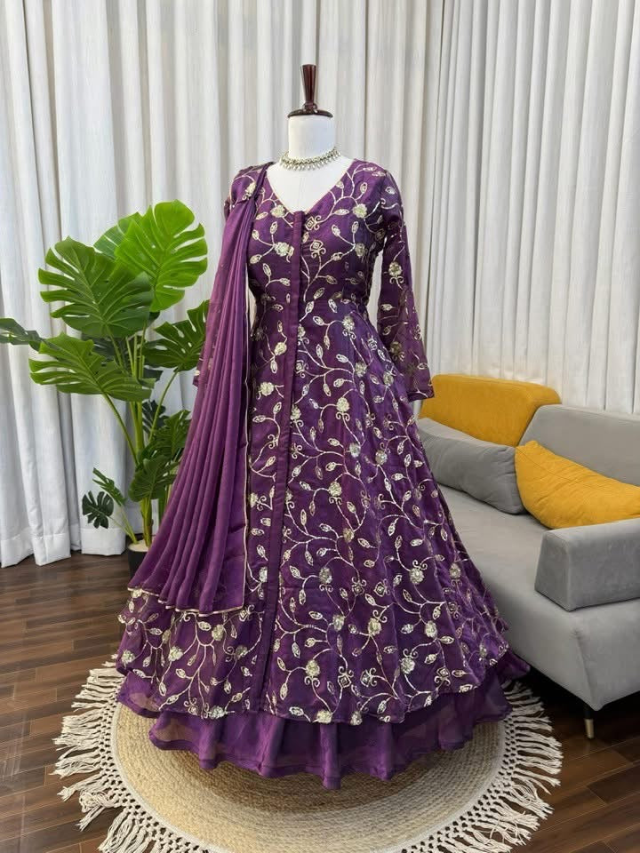 P4623 Fendy Satin Gown Dress