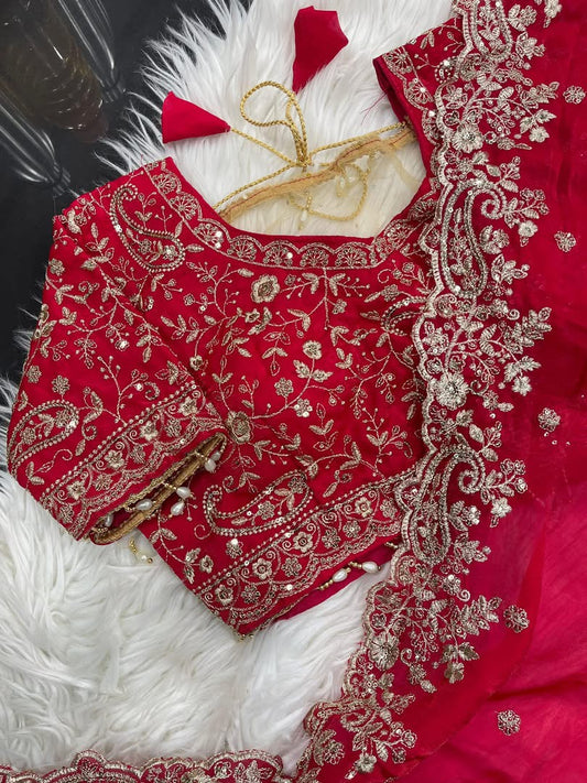 P3818 Chinon Georgette Saree with Readymade Blouse