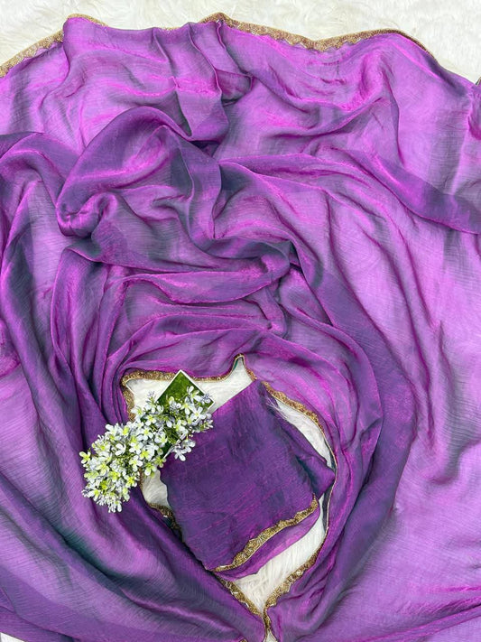P2562 Fendy Chiffon Saree