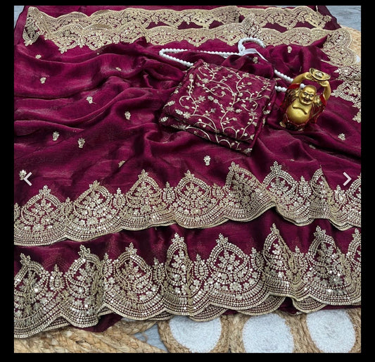 P3668 Fendy Chiffon Saree