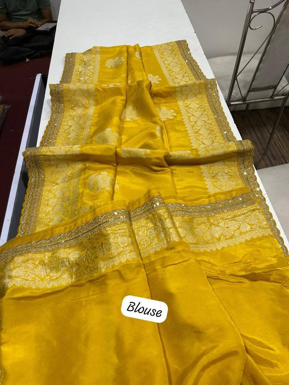 P3961 Khaddi Silk Benarasi Saree
