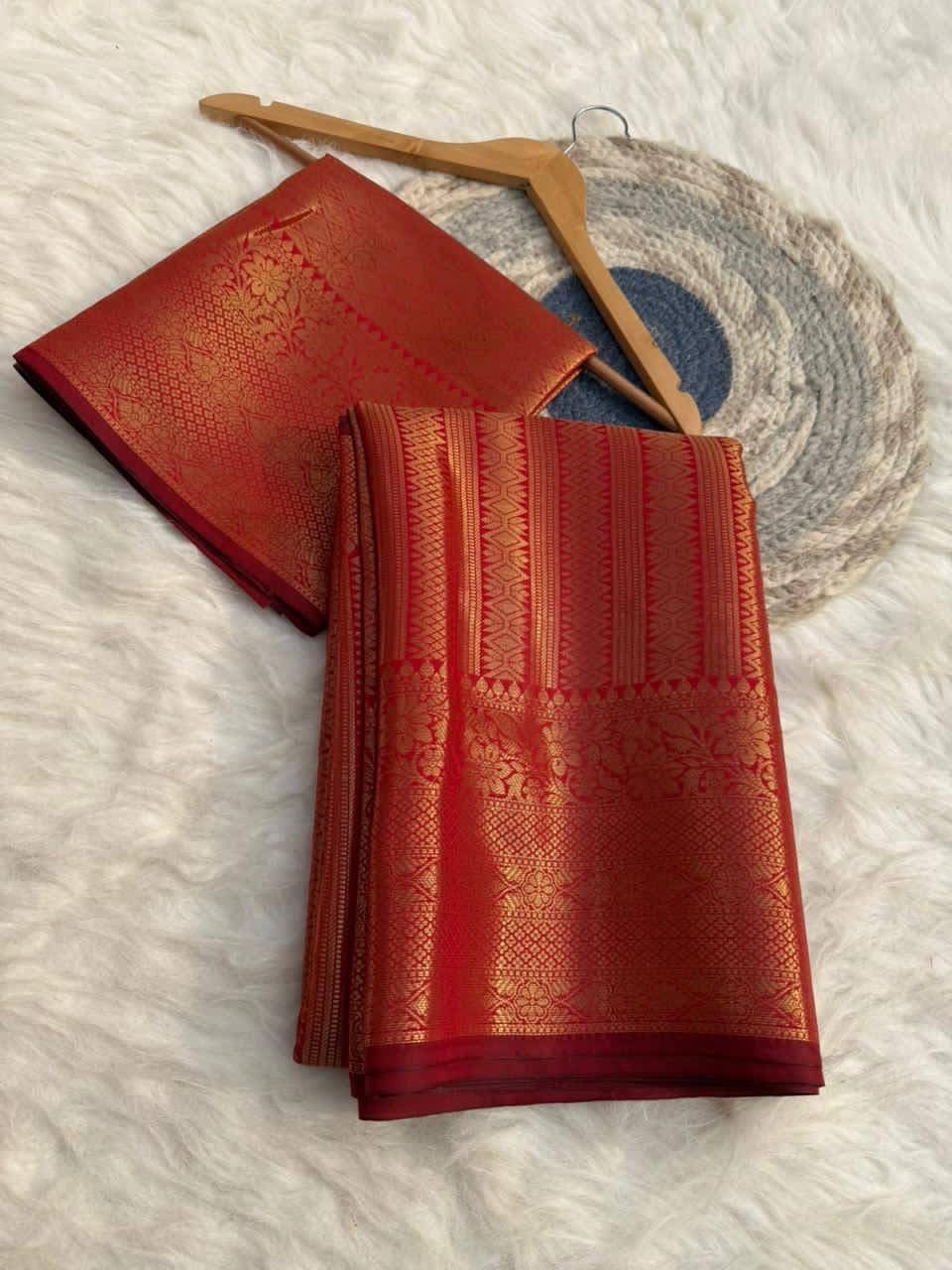 P4490 Kanjivaram Brocade Saree