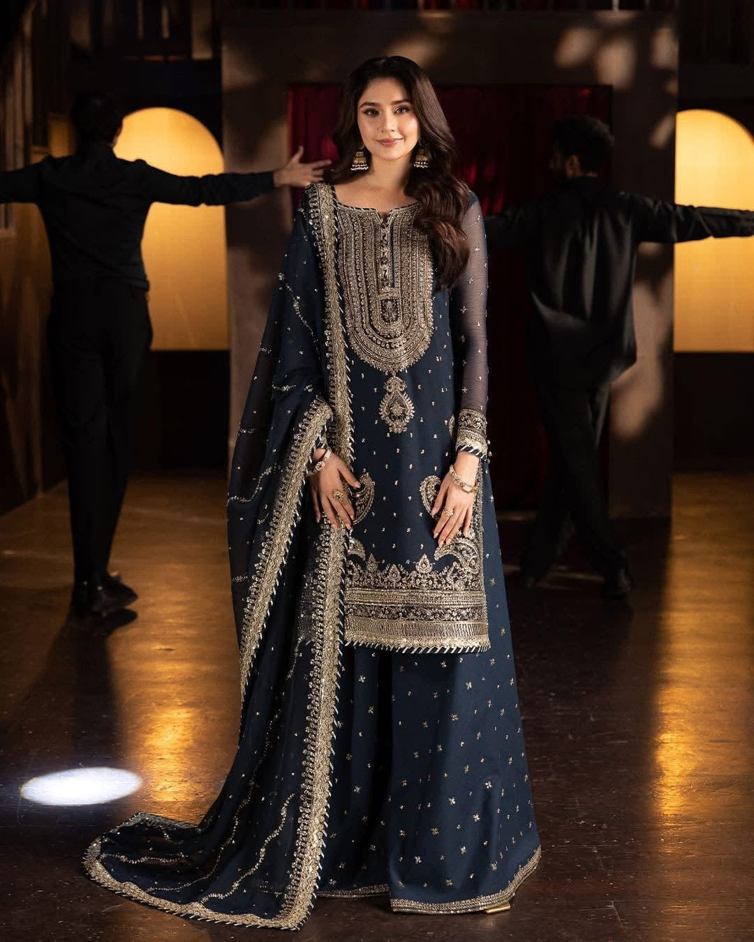 P3508 Georgette Sharara Suit