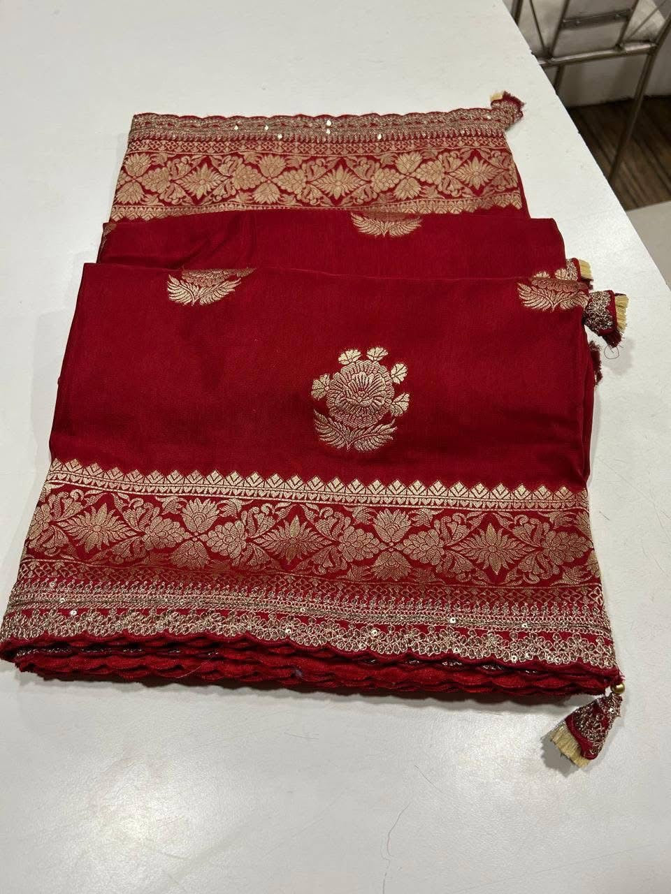 P3961 Khaddi Silk Benarasi Saree