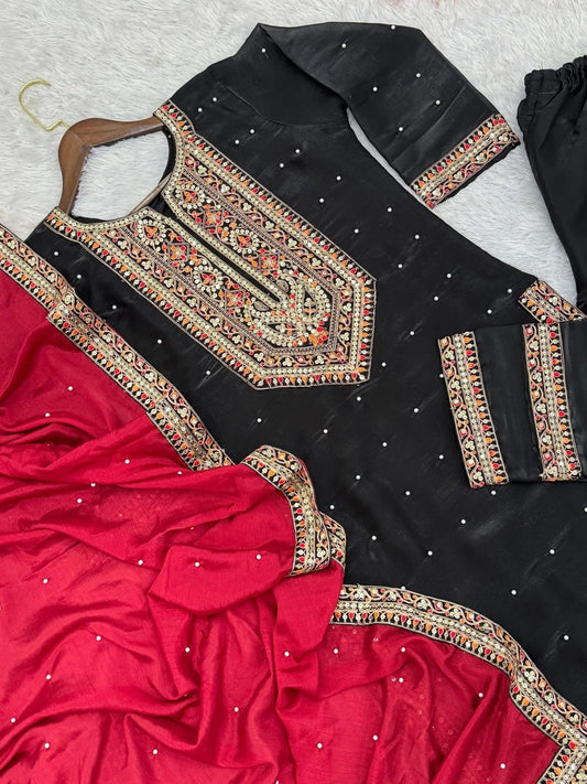 P2951 Fendy Silk Salwar Kameez Suit
