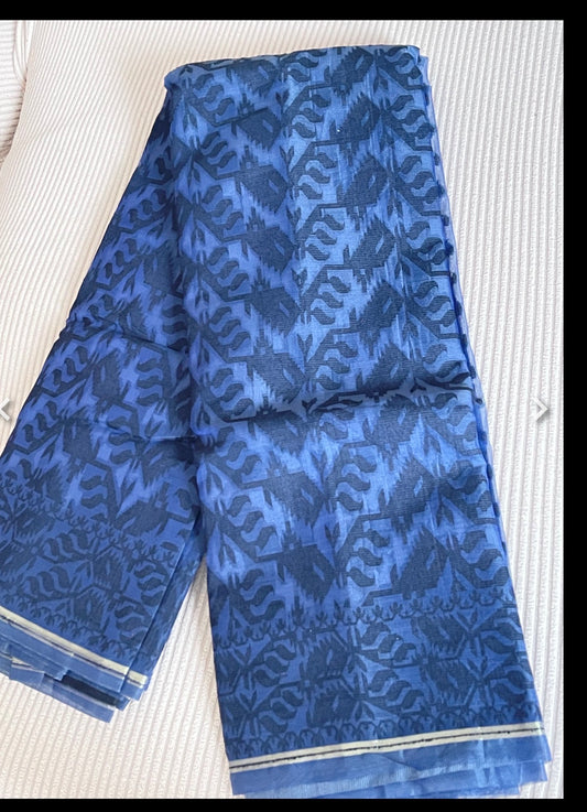 Q15 Indian Jamdani Saree