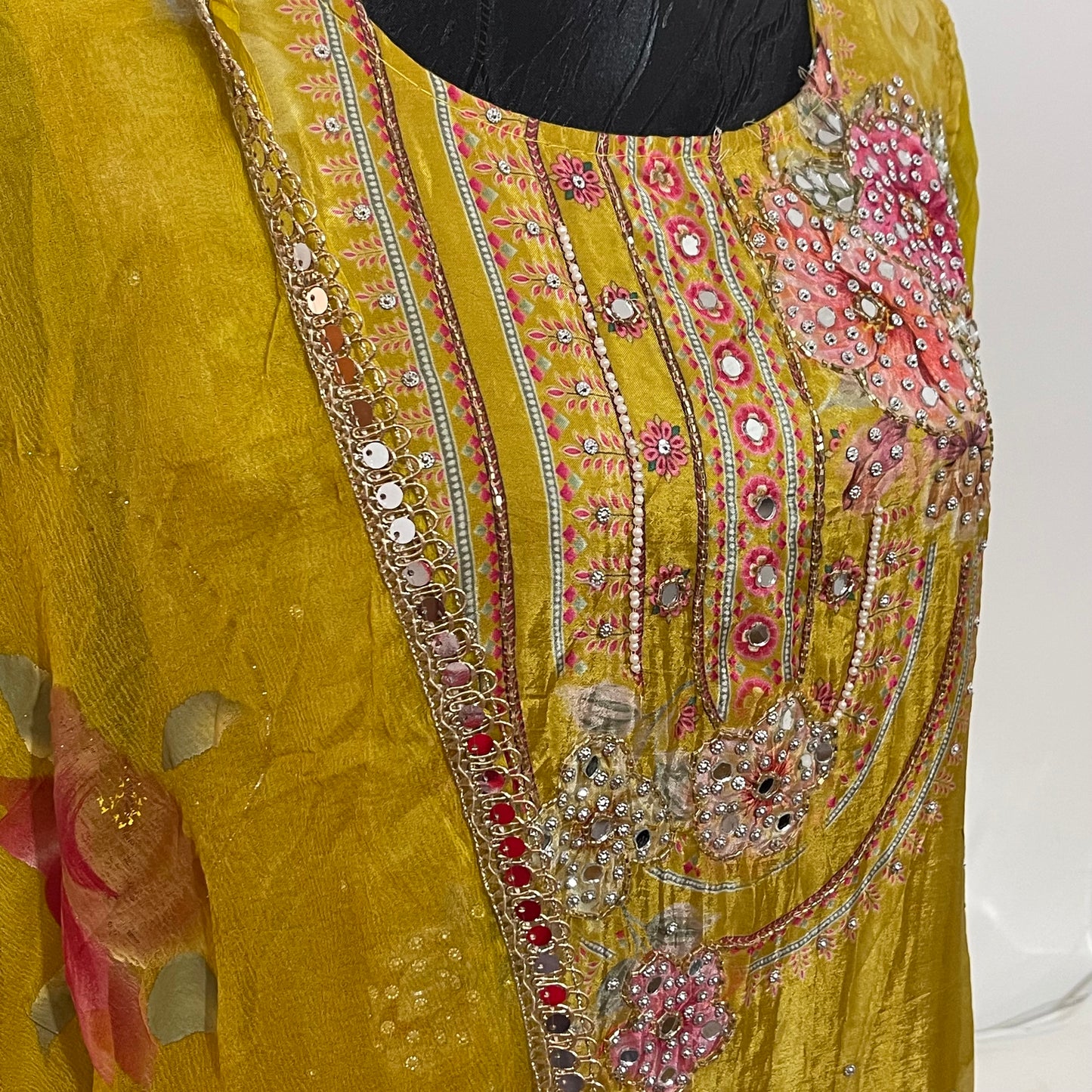Q24 Shimmer Silk Salwar Kameez Suit