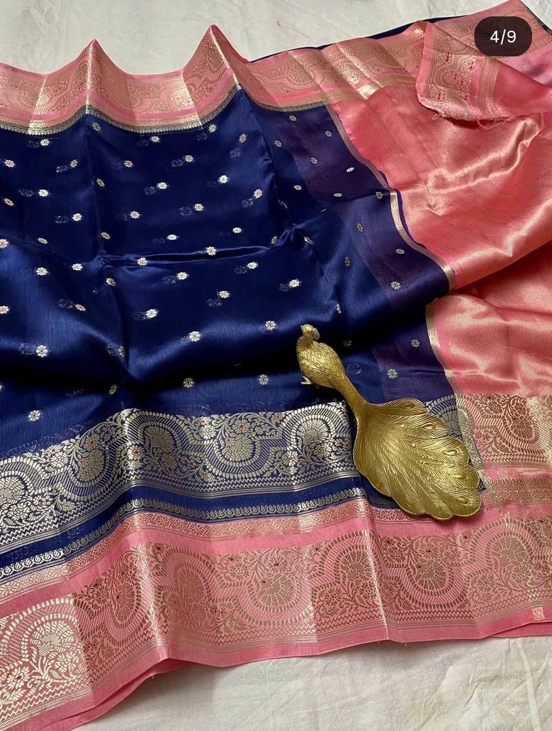 P6187 Mango Silk Banarasi Saree