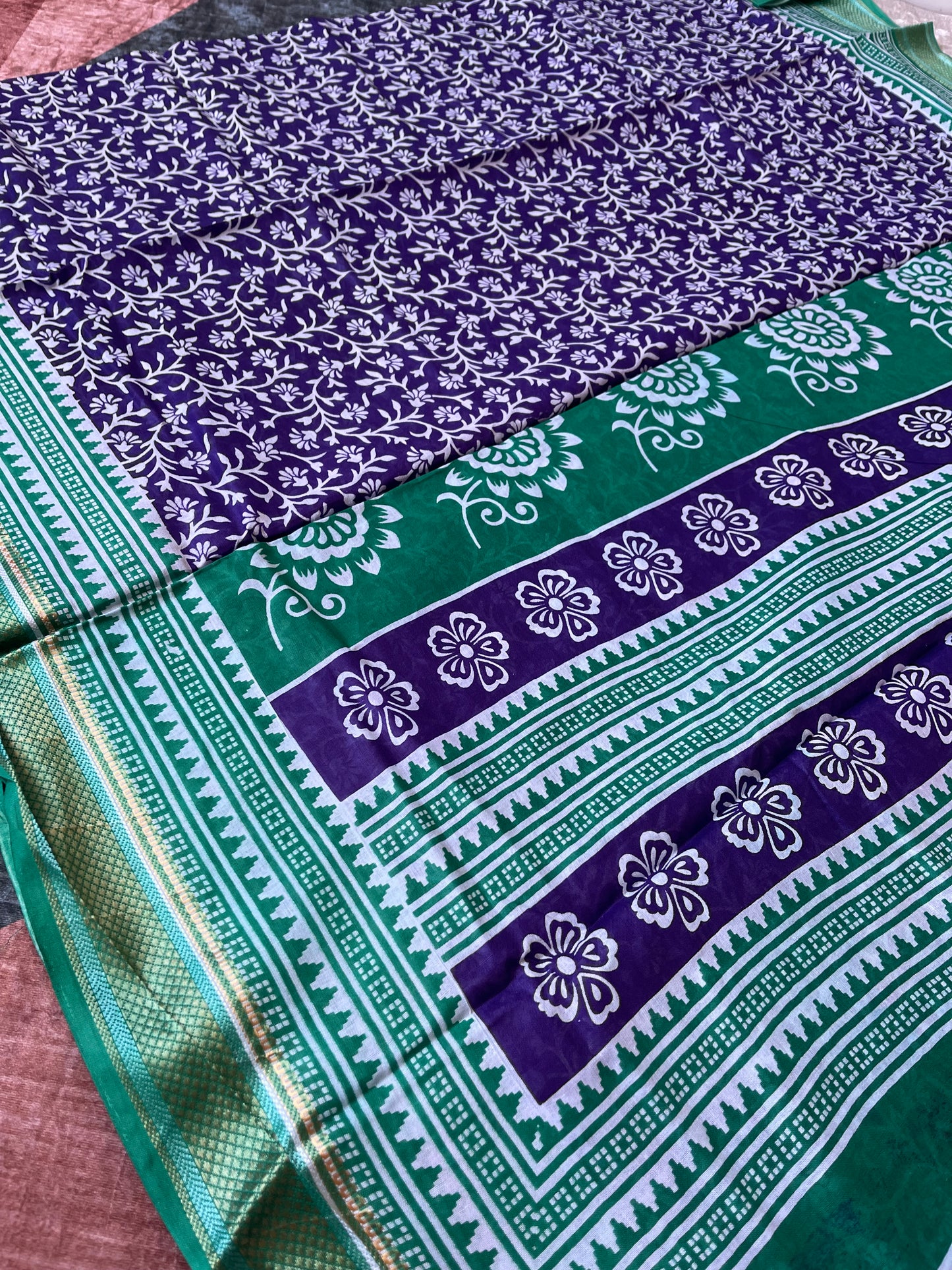 Q18 Printed Cotton Saree