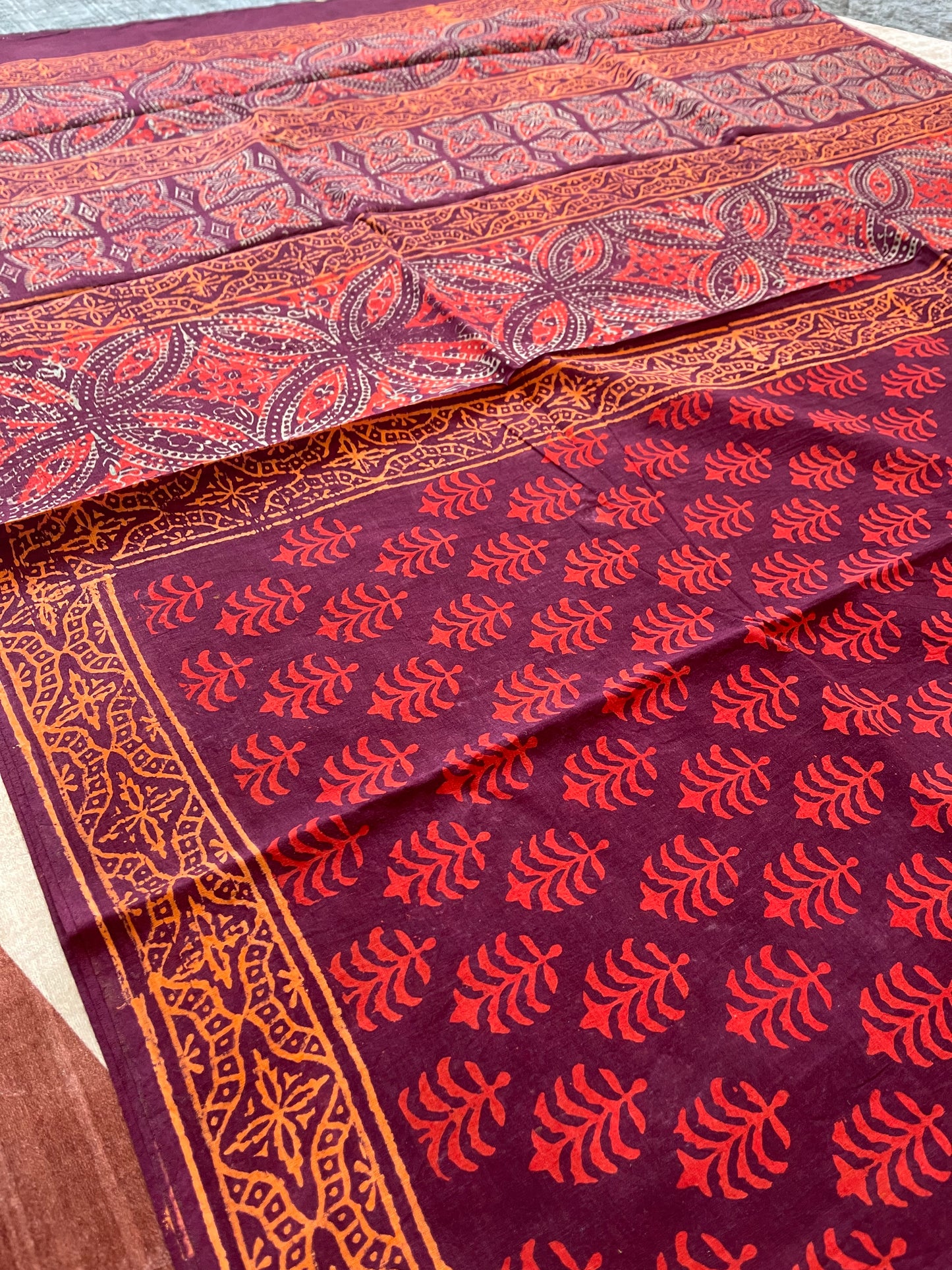 Q21 Cotton Block Print Saree