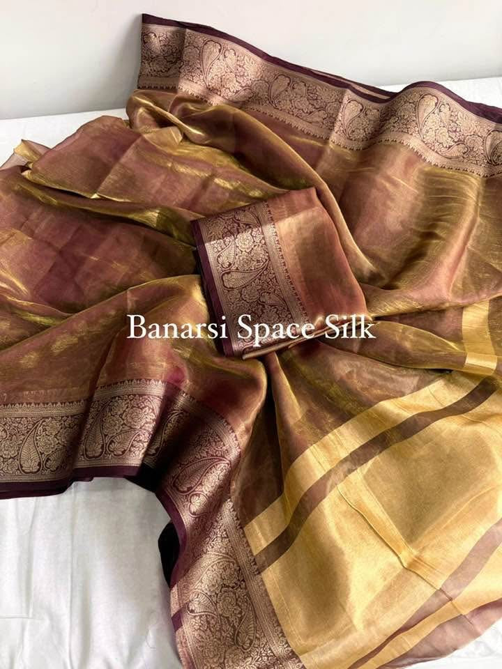 P5681 Space Silk Benarasi Border Saree