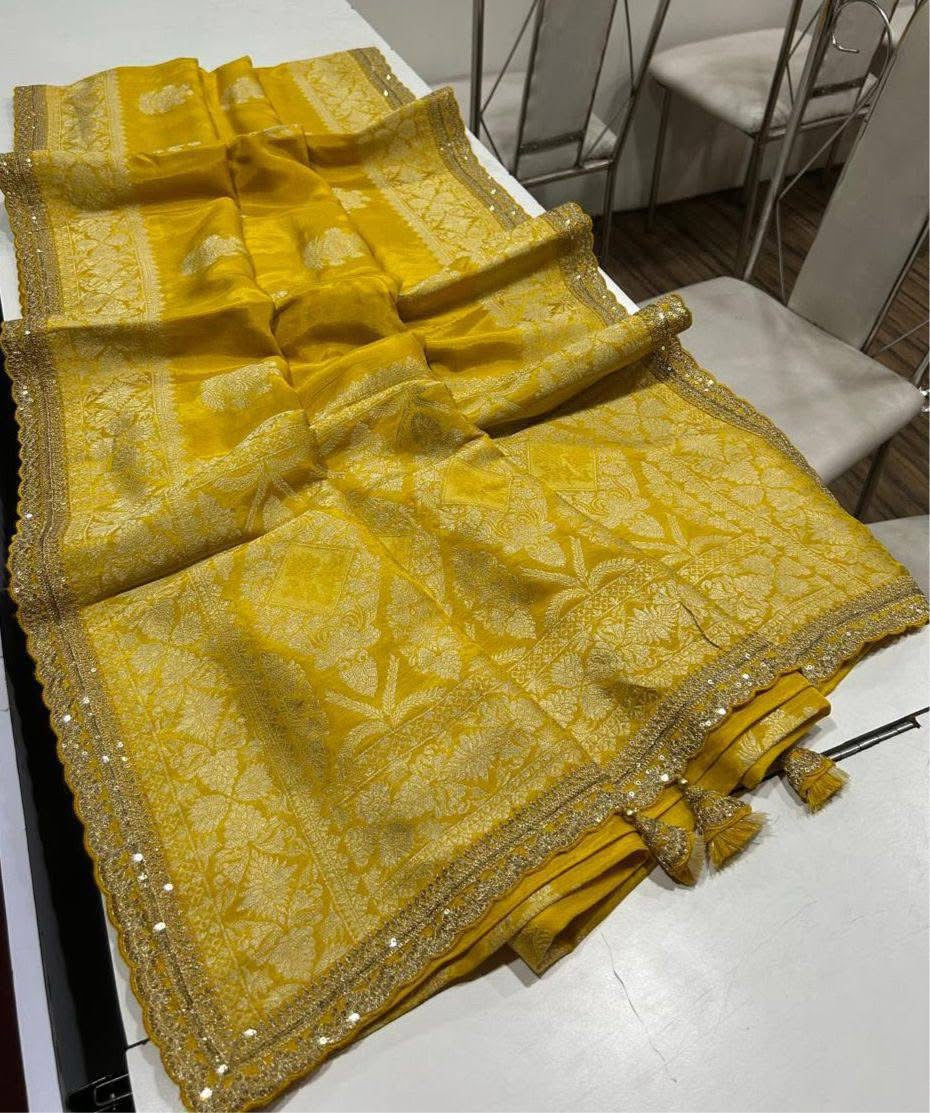 P3961 Khaddi Silk Benarasi Saree